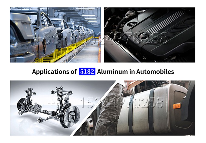 Applications of 5182 aluminium in car making